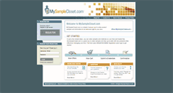 Desktop Screenshot of mysamplecloset.com